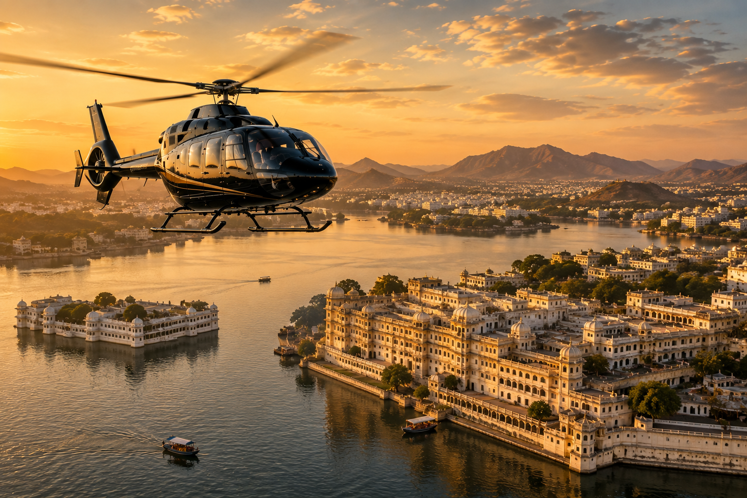 Udaipur City & Lakes Aerial Tour
